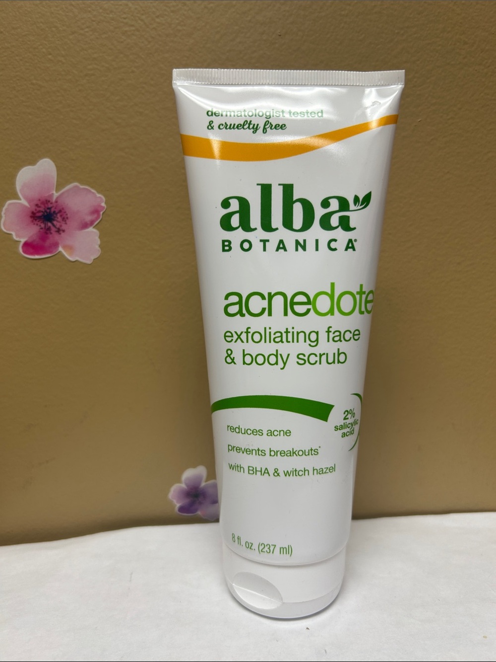 Acnedote Exfoliating Face & Body Scrub - 8 fl oz